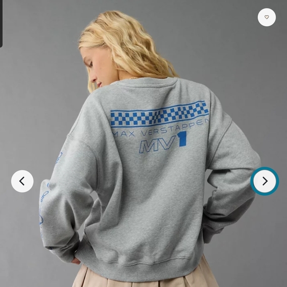 Gray Oracle Red Bull Racing Women's Crew Neck Sweater MV1 - Picture 2 of 10